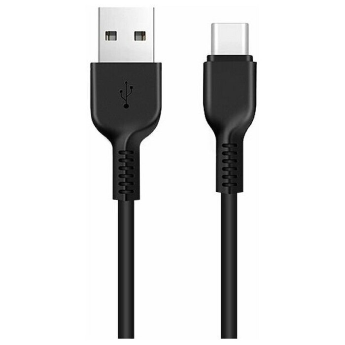 Кабель Hoco X20, Type-C - USB, 2 А, 3 м, PVC оплетка, черный