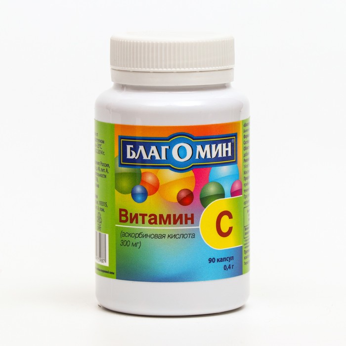 Витамин C 300 мг Благомин, 90 капсул по 0.4 г