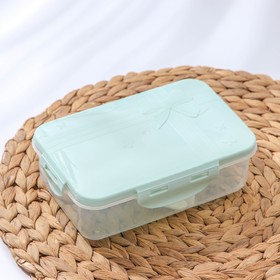 

Ланч-бокс с ложкой «Подарок», 2 отделения, с ложкой, прямоугольный, 17,5×11×5,5 см, цвет МИКС