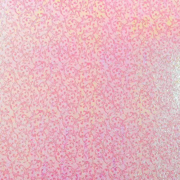 Бумага упаковочная перламутровая "Ажур", розовый, 50 х 70 см