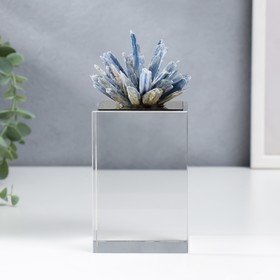 Сувенир интерьерный кварц "Кристаллы лазурита" синий 18х8х8 см от Сима-ленд