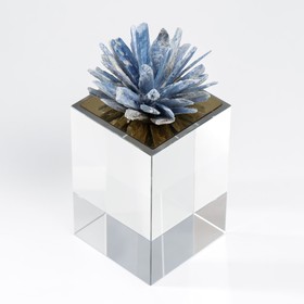 Сувенир интерьерный кварц "Кристаллы лазурита" синий 18х8х8 см от Сима-ленд