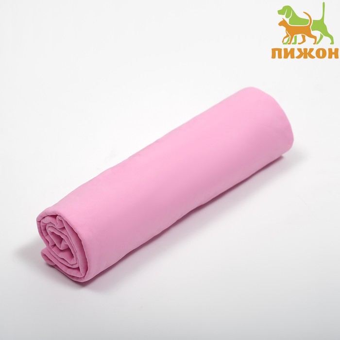 фото Полотенце для животных супервпитывающее, 43 х 35 см, розовое пижон