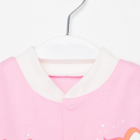 

Кофточка детская, цвет розовый/тигр, рост 56 см