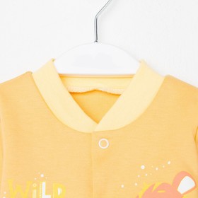 

Кофточка детская, цвет жёлтый/тигр, рост 56 см