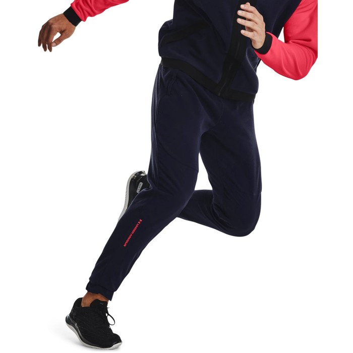 фото Брюки мужские under armour rush fleece pant, размер 48-50 (1366179-410)