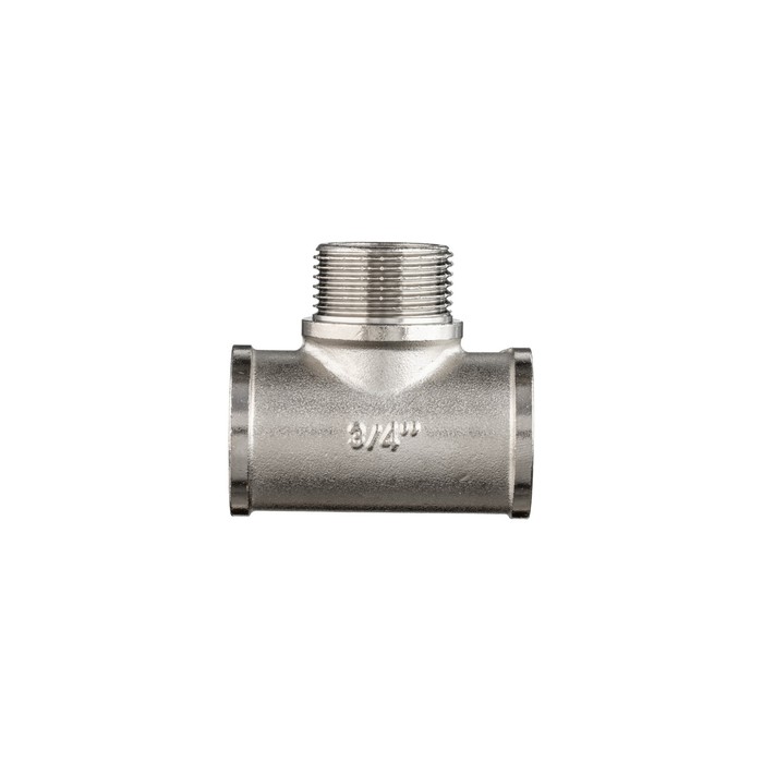 

Тройник переходной Valogin V&G-202302, 3/4", внутренняя/наружная/внутренняя, никел. латунь