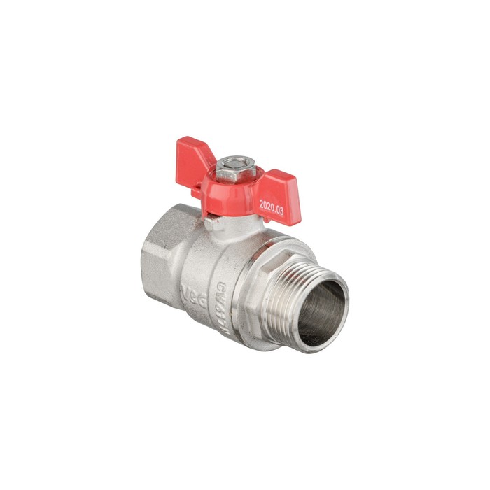 

Кран шаровой Valogin V&G-101102, 3/4", внутренняя/наружная резьба, бабочка