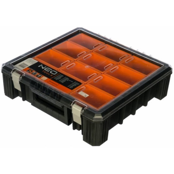 Ящик для инструмента NEO, 400х400х120 мм, пластиковый, 12 секций