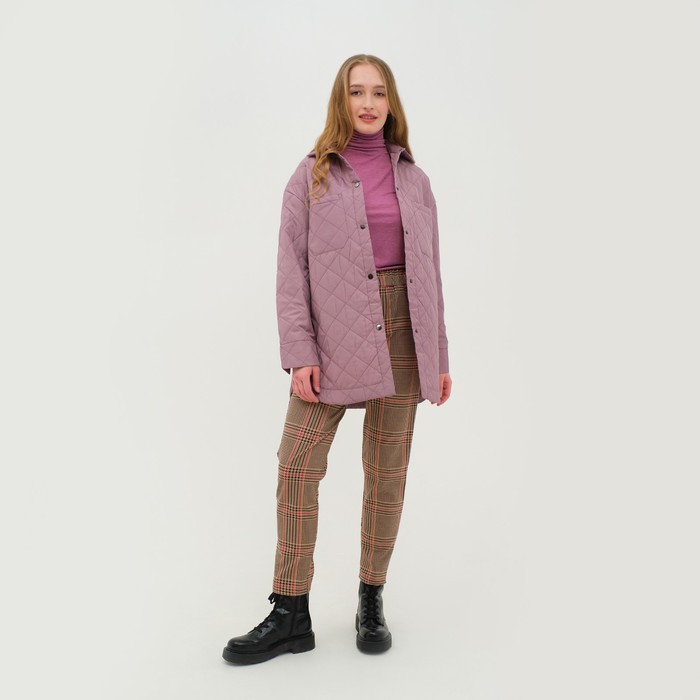 Куртка женская, цвет розовая пудра, размер 50