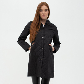Куртка женская, цвет чёрный, размер 48