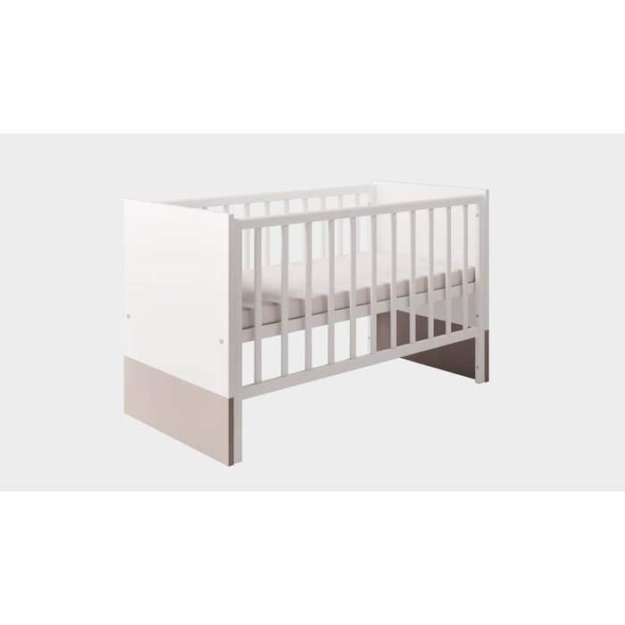 

Кроватка детская Polini kids Classic, 140х70 см, цвет белый снег - макиато