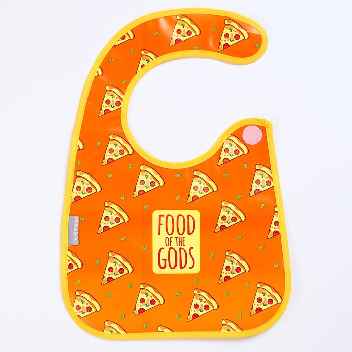 фото Нагрудник детский «pizza», на липучке, с карманом mum&baby