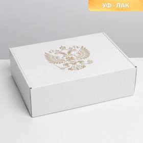 Коробка складная «Россия», УФ-лак, 30,7 × 22 × 9,5 см Ош