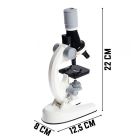 Микроскоп детский «Юный ботаник», кратность х100, х400, х1200, подсветка Ош