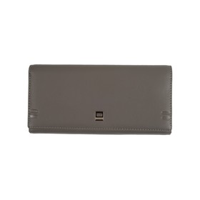 

0725-11 Кошелек, отдел на кнопке, цвет серый 19х10х2см