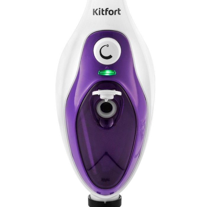 Паровая швабра Kitfort KT-1004-4, 1500 Вт, 350 мл, шнур 4.8 м, фиолетовая