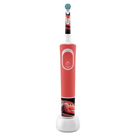 Электрическая зубная щетка Oral-B Kids Cars, 3710, вращательная, 7600 об/мин, красная Ош