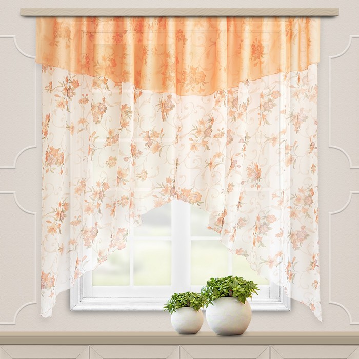 фото Комплект штор для кухни, размер 300x180 см witerra