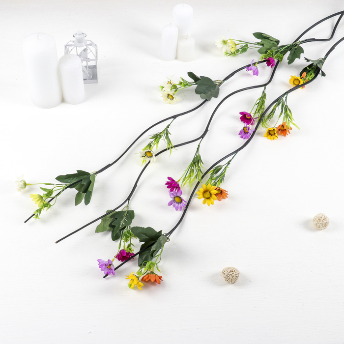 Декоративная ветка &quot;Лоза с ромашками&quot; (микс)