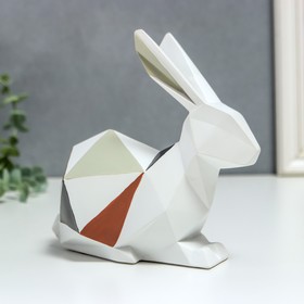 

Сувенир полистоун 3D "Заяц" оттенки осени 15х8х15 см