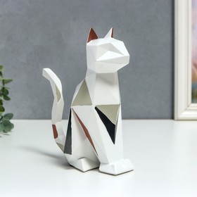 

Сувенир полистоун 3D "Кошка" оттенки осени 19х8х16 см
