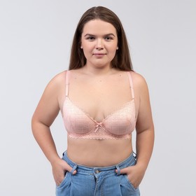 

Бюстгальтер женский, цвет персиковый, р-р 90С