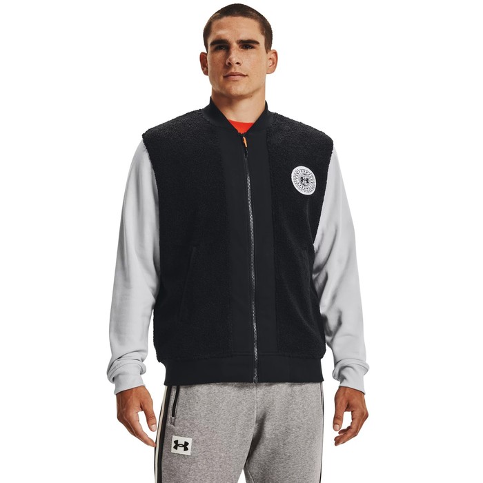 фото Бомбер мужской under armour ua rival flc alma mater bmbr, размер 3xl eur (1366300-001)