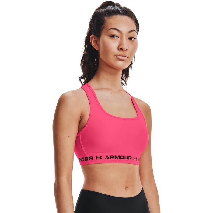 фото Бра женское under armour crossback mid bra, размер 46-48 (1361034-653)