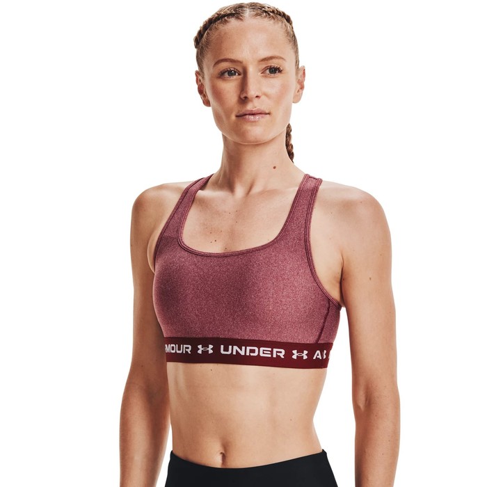 фото Бра женское under armour crossback mid heather bra, размер md eur (1361036-626)