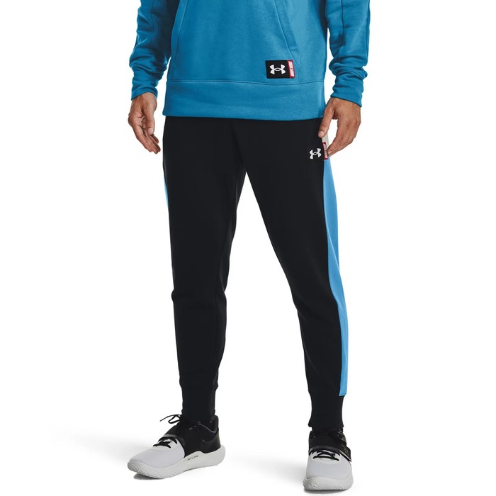 фото Брюки мужские under armour baseline fleece jogger, размер 48-50 (1366527-003)