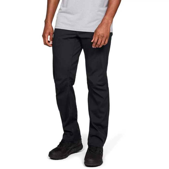 фото Брюки мужские under armour tac stretch rs pant black / / black, размер 56 (1316928-001)