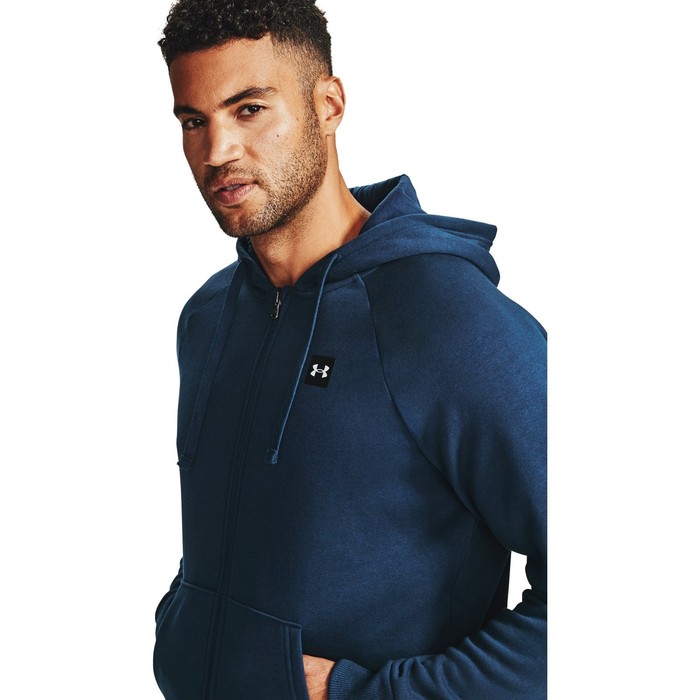 фото Толстовка мужская under armour rival fleece full zip hoodie, размер 48-50 удл (1357111-408) 7683