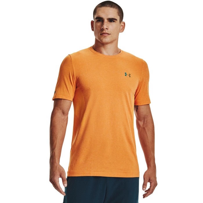 фото Футболка мужская under armour ua rush seamless ss, размер 50-52 (1361130-857)