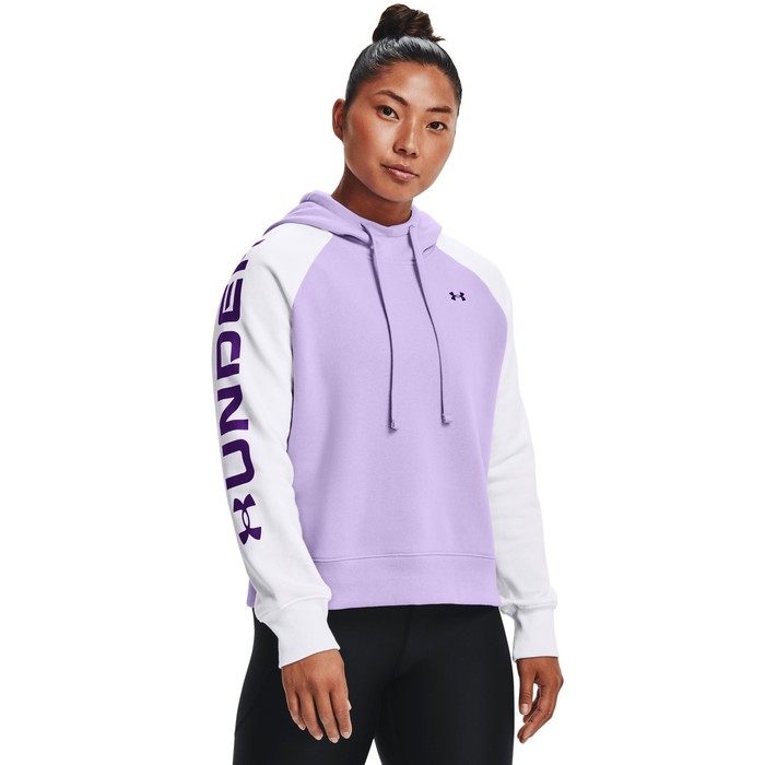 фото Худи женское under armour rival fleece cb hoodie, размер 44-46 (1365861-532)