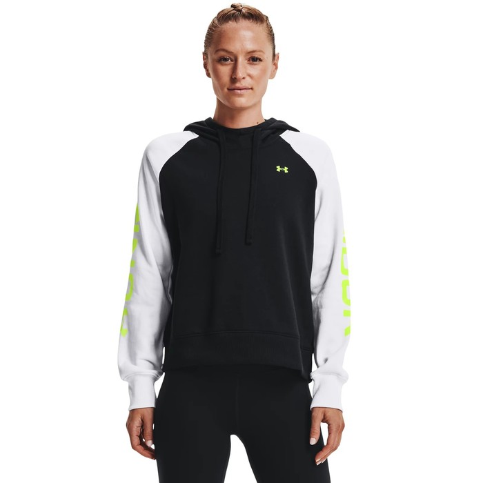 фото Худи женское under armour rival fleece cb hoodie, размер 46-48 (1365861-002)