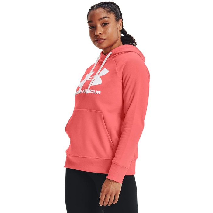 фото Худи женское under armour rival fleece logo hoodie, размер 42-44 (1356318-852)