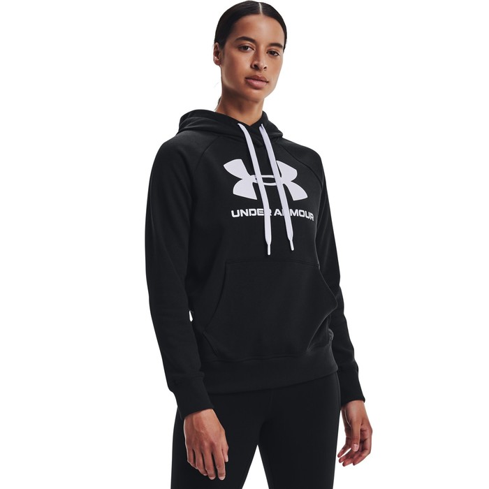 фото Худи женское under armour rival fleece logo hoodie, размер 44-46 (1356318-001)