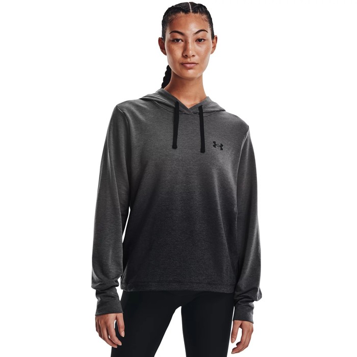 фото Худи женское under armour rival terry gradient hoodie, размер 40-42 (1370978-010)