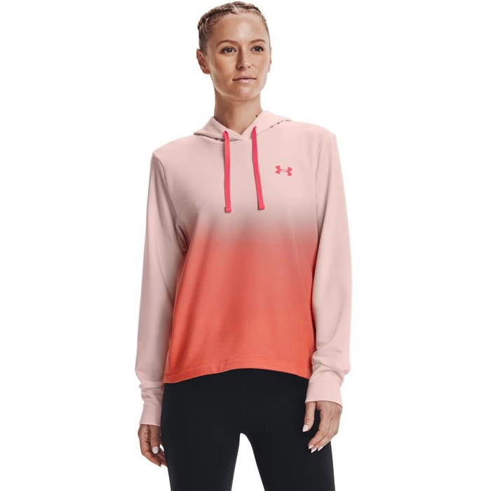 фото Худи женское under armour rival terry gradient hoodie, размер 40-42 (1370978-685)