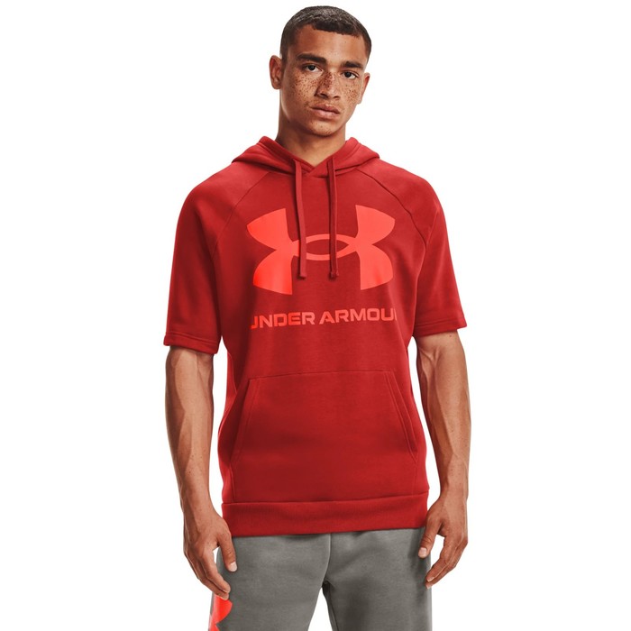 фото Худи мужское under armour rival flc big logo ss hd, размер 52-54 (1357068-839)