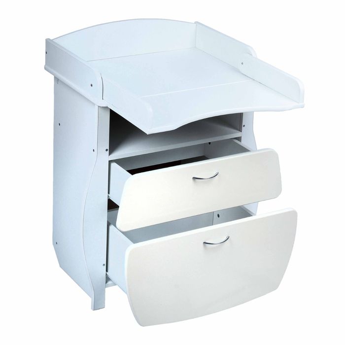 Комод детский пеленальный, 2 выдвижных ящика, цвет бежевый