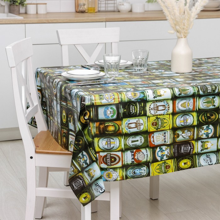 

Клеёнка на стол на нетканой основе Доляна «Пивная», рулон 20 метров, ширина 137 см, общая толщина 0,2 мм