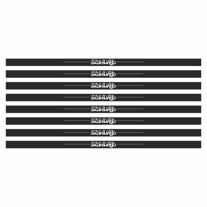 

Наклейка-молдинг широкий "SIDE GUARD", черный, 100 х 4 х 0,1 см, комплект 8 шт