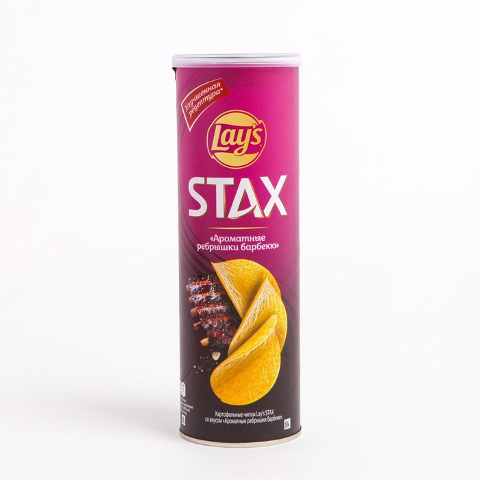 

Чипсы Lay's STAX 140г/Ребрышки Барбекю