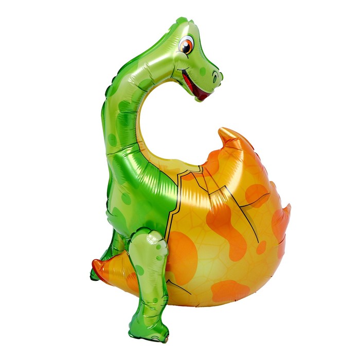 Шар-игрушка фольгированный 20 «Платеозавр в скорлупе» шар игрушка фольгированный 20 динозавр в скорлупе цвет зелёный