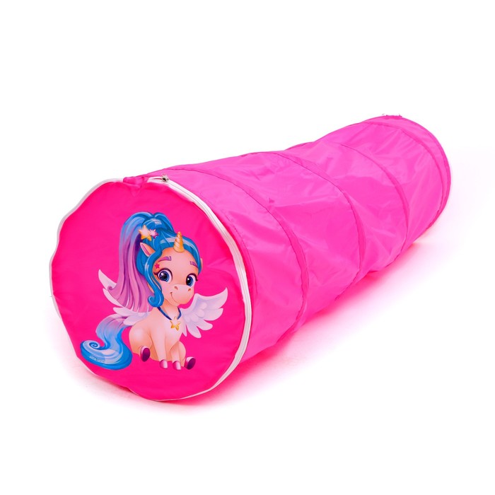 Детский туннель «Единорог», цвет розовый