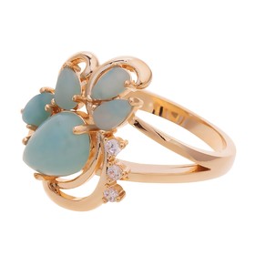 

Кольцо с амазонитом "Азалия" размер 16