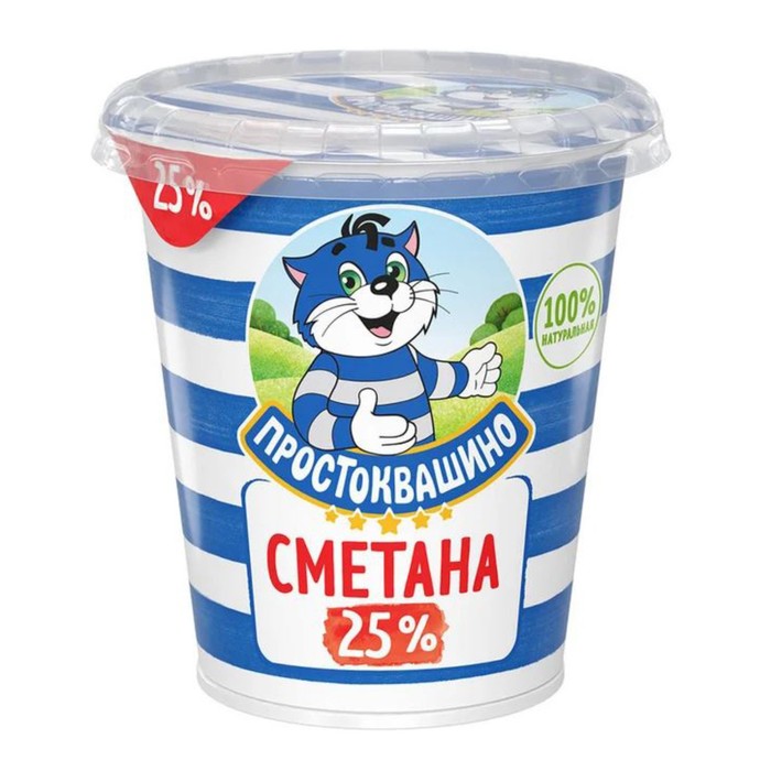 

Сметана ПРОСТОКВАШИНО 25% 300г ст