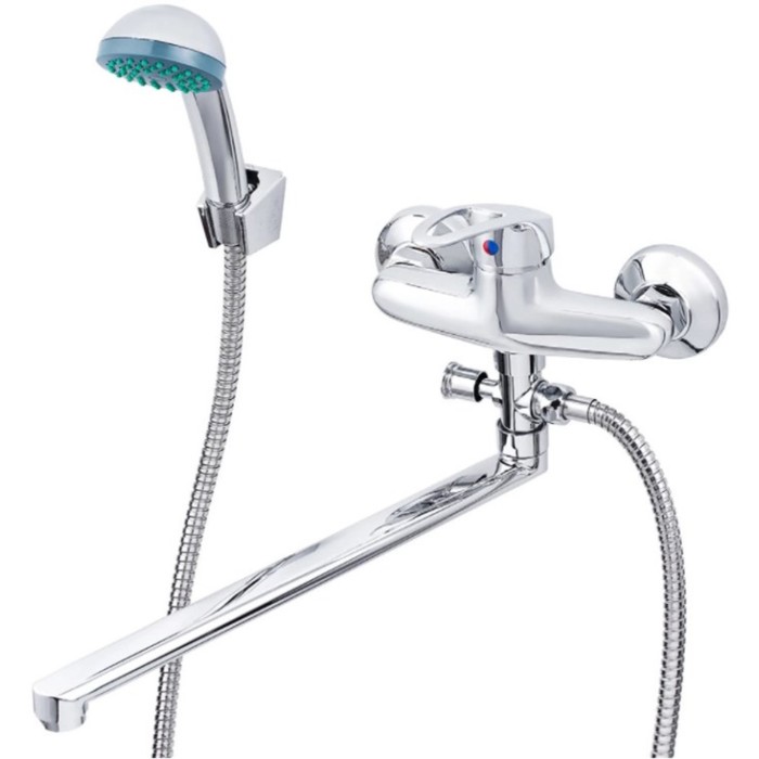 

Смеситель для ванны TSARSBERG TSB-935-3507, однорычажный, излив 320 мм, лейка, хром